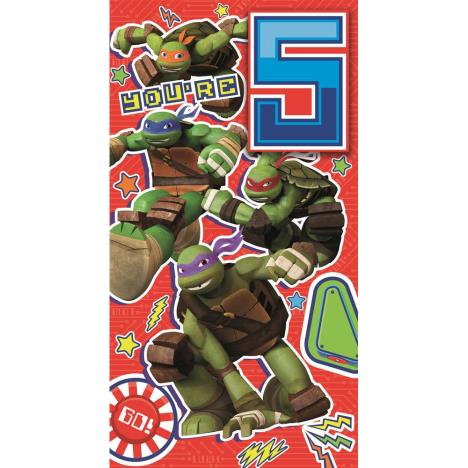 5th Birthday Teenage Mutant Ninja Turtles Birthday Card £2.40